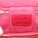 Christian Dior Canage Lady Dior Micro Vanity Bag Lamb Skin Red Gold Auth ka6800V-20