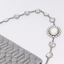 Miu Miu Matelasse Shoulder Bag Leather Silver Auth ka6801V-11