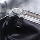Miu Miu Matelasse Shoulder Bag Leather Silver Auth ka6801V-26