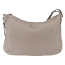 FENDI Celeria Shoulder Bag Leather Silver 8BT147 Auth ka6802A-2