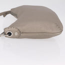 FENDI Celeria Shoulder Bag Leather Silver 8BT147 Auth ka6802A-6