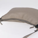 FENDI Celeria Shoulder Bag Leather Silver 8BT147 Auth ka6802A-7