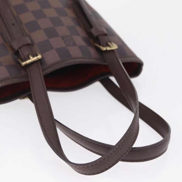LOUIS VUITTON Damier Ebene Marais Shoulder Bag N42240 LV Auth ka6804
