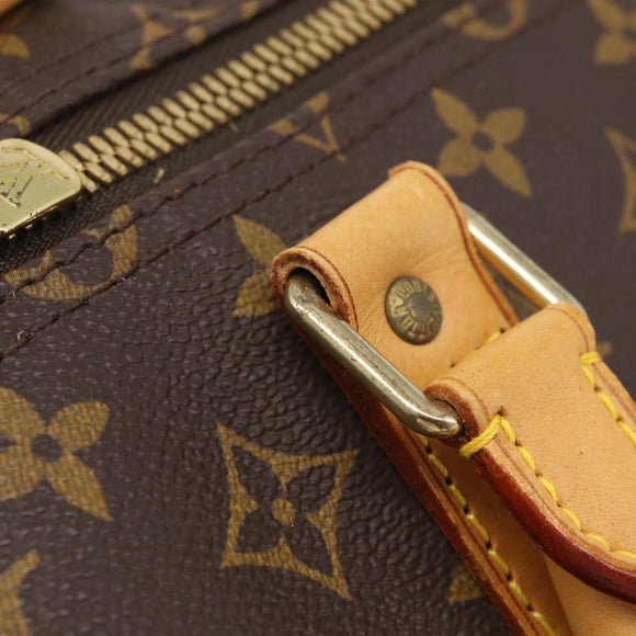 LOUIS VUITTON Monogram Keepall 55 Boston Bag M41424 LV Auth ka6805V