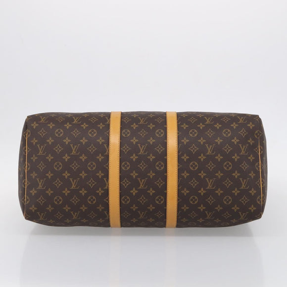 LOUIS VUITTON Monogram Keepall 55 Boston Bag M41424 LV Auth ka6805V