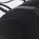 Salvatore Ferragamo Gancini Tote Bag Canvas Black Gold Auth ka6807-10