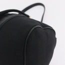 Salvatore Ferragamo Gancini Tote Bag Canvas Black Gold Auth ka6807-13