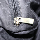 Salvatore Ferragamo Gancini Tote Bag Canvas Black Gold Auth ka6807-19