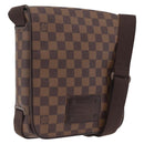 LOUIS VUITTON Damier Ebene Brooklyn PM Shoulder Bag N51210 LV Auth ka6810V-1