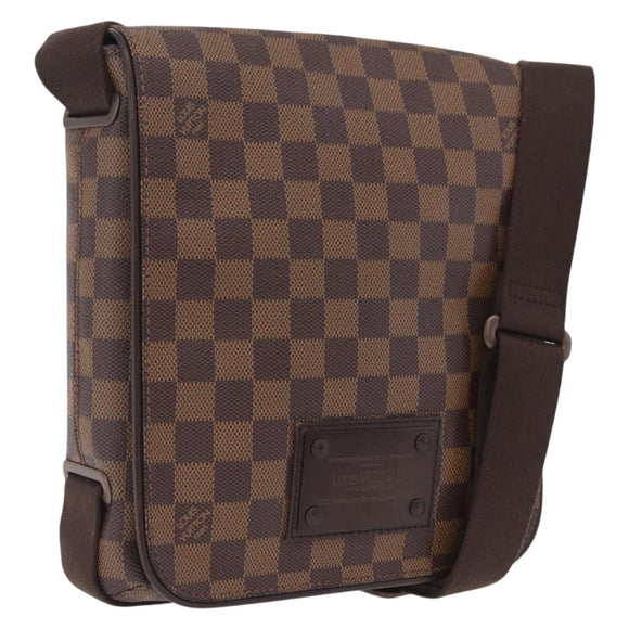 LOUIS VUITTON Damier Ebene Brooklyn PM Shoulder Bag N51210 LV Auth ka6810V