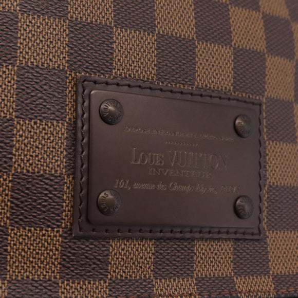 LOUIS VUITTON Damier Ebene Brooklyn PM Shoulder Bag N51210 LV Auth ka6810V