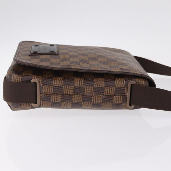 LOUIS VUITTON Damier Ebene Brooklyn PM Shoulder Bag N51210 LV Auth ka6810V