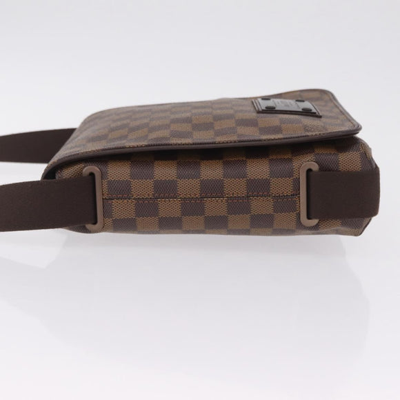 LOUIS VUITTON Damier Ebene Brooklyn PM Shoulder Bag N51210 LV Auth ka6810V