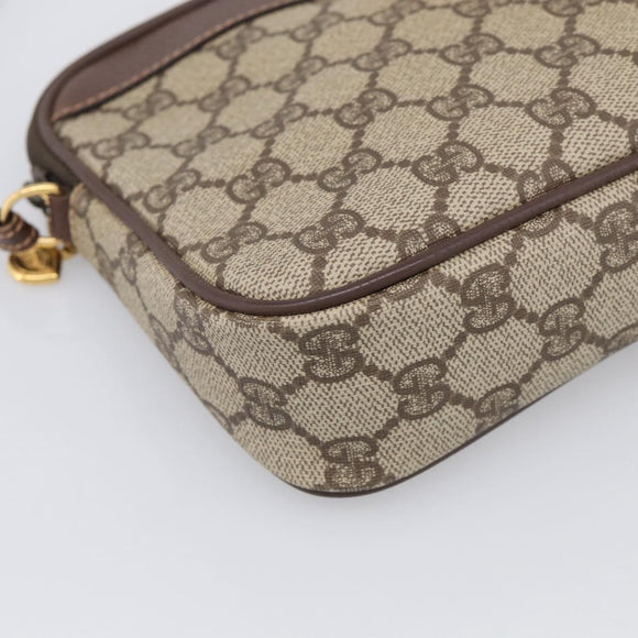 GUCCI GG Supreme Shoulder Bag PVC Beige Gold 007 115 6428 4002 Auth ka6811A