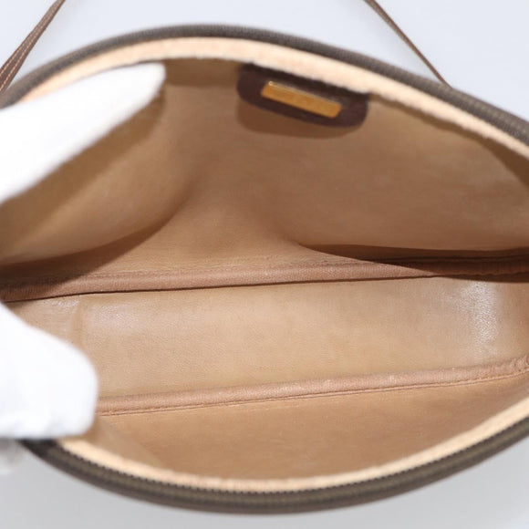 GUCCI GG Supreme Shoulder Bag PVC Beige Gold 007 115 6428 4002 Auth ka6811A