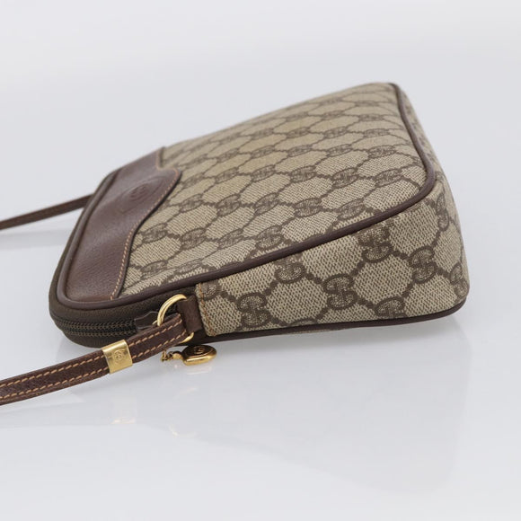 GUCCI GG Supreme Shoulder Bag PVC Beige Gold 007 115 6428 4002 Auth ka6811A