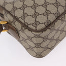 GUCCI GG Supreme Web Sherry Line Bag PVC Beige Gold 66 02 049 Auth ka6812-15