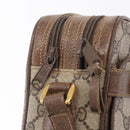 GUCCI GG Supreme Web Sherry Line Bag PVC Beige Gold 66 02 049 Auth ka6812-18