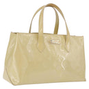 LOUIS VUITTON Monogram Vernis Wilshire PM Bag Broncorail M91452 LV Auth ka6815-1