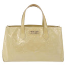 LOUIS VUITTON Monogram Vernis Wilshire PM Bag Broncorail M91452 LV Auth ka6815-2