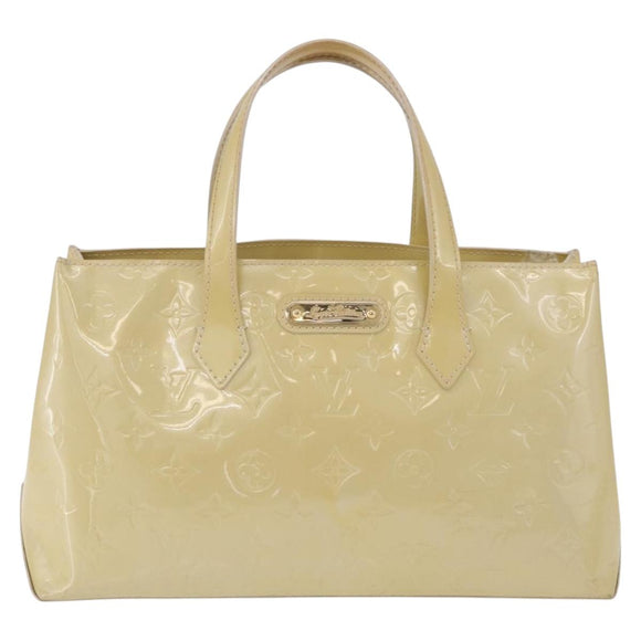 LOUIS VUITTON Monogram Vernis Wilshire PM Bag Broncorail M91452 LV Auth ka6815