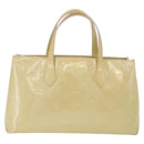 LOUIS VUITTON Monogram Vernis Wilshire PM Bag Broncorail M91452 LV Auth ka6815-4