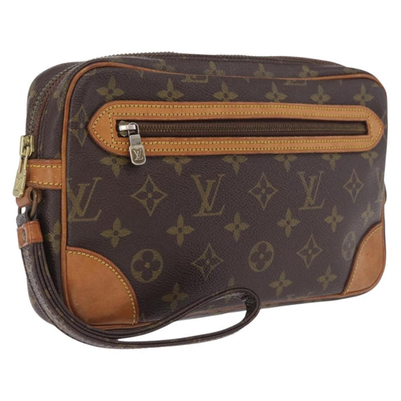 LOUIS VUITTON Monogram Marly Dragonne GM Clutch Bag M51825 LV Auth ka6819