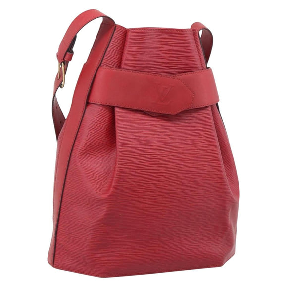LOUIS VUITTON Epi Sac Depaule PM Shoulder Bag Red M80207 LV Auth ka6820