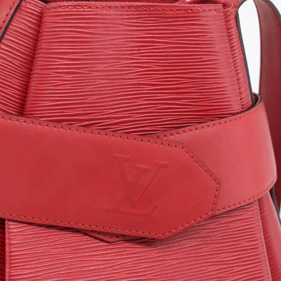LOUIS VUITTON Epi Sac Depaule PM Shoulder Bag Red M80207 LV Auth ka6820