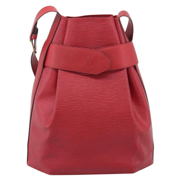 LOUIS VUITTON Epi Sac Depaule PM Shoulder Bag Red M80207 LV Auth ka6820