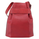 LOUIS VUITTON Epi Sac Depaule PM Shoulder Bag Red M80207 LV Auth ka6820-3