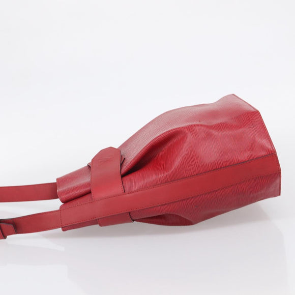 LOUIS VUITTON Epi Sac Depaule PM Shoulder Bag Red M80207 LV Auth ka6820