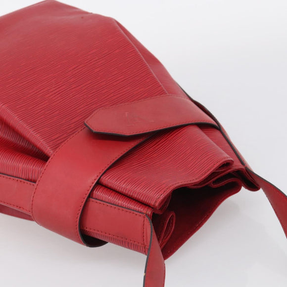 LOUIS VUITTON Epi Sac Depaule PM Shoulder Bag Red M80207 LV Auth ka6820