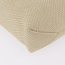 LOEWE Shoulder Bag Suede Ivory Gold Auth ka6822-10