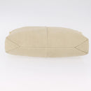 LOEWE Shoulder Bag Suede Ivory Gold Auth ka6822-9