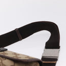 GUCCI GG Canvas Waist bag Beige Silver 92543 Auth ka6823-8