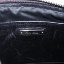 Miu Miu Matelasse Shoulder Bag Leather Black Silver Auth ka6824V-19