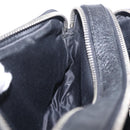 Miu Miu Matelasse Shoulder Bag Leather Black Silver Auth ka6824V-24