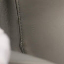 CELINE Triangle Bag Leather Gray Auth ka6826A-20
