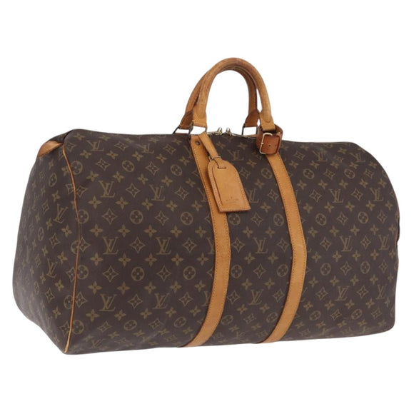 LOUIS VUITTON Monogram Keepall 50 Boston Bag M41426 LV Auth ka6827