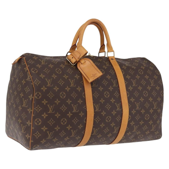 LOUIS VUITTON Monogram Keepall 50 Boston Bag M41426 LV Auth ka6829