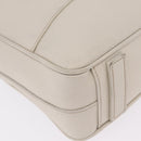PRADA Business Bag Saffiano leather White Silver Auth ka6834-14