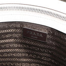 PRADA Business Bag Saffiano leather White Silver Auth ka6834-18