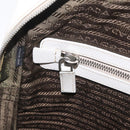 PRADA Business Bag Saffiano leather White Silver Auth ka6834-22