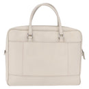PRADA Business Bag Saffiano leather White Silver Auth ka6834-3