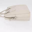 PRADA Business Bag Saffiano leather White Silver Auth ka6834-5
