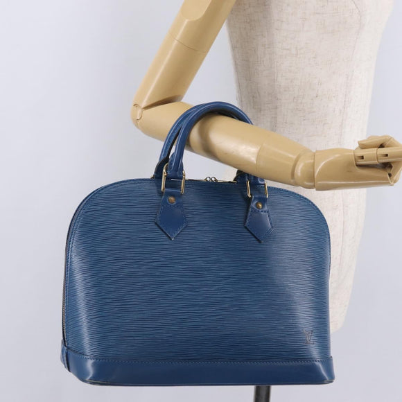 LOUIS VUITTON Epi Alma Hand Bag Toledo Blue M52145 LV Auth ka6838