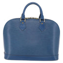 LOUIS VUITTON Epi Alma Hand Bag Toledo Blue M52145 LV Auth ka6838-3