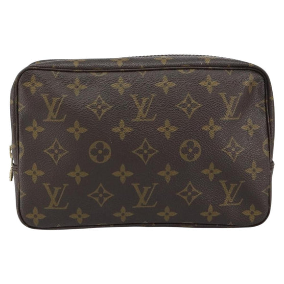 LOUIS VUITTON Monogram Trousse Toilette 23 Clutch Bag M47524 LV Auth ka684