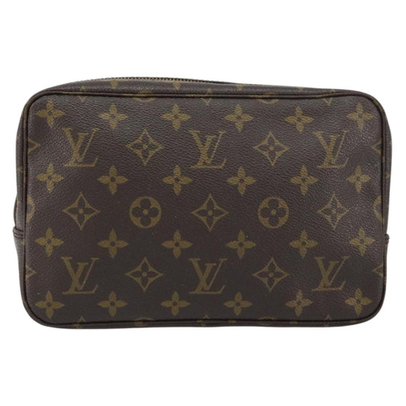 LOUIS VUITTON Monogram Trousse Toilette 23 Clutch Bag M47524 LV Auth ka684
